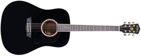 Washburn WD100DLBK-U Dreadnought Mahogany Acoustic Guitar with Gigbag
